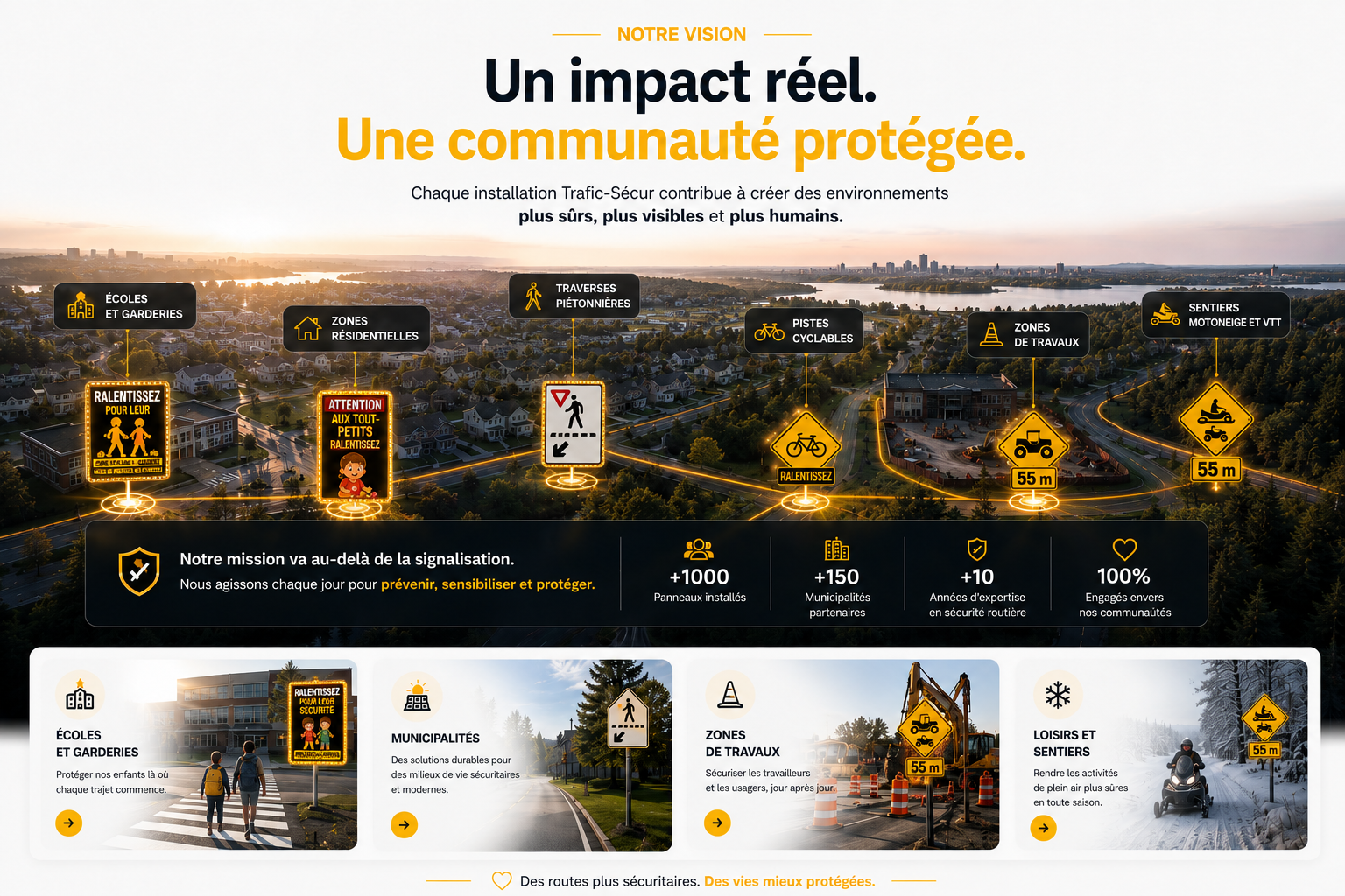 Un impact réel. Une communauté protégée. — Trafic-Sécur
